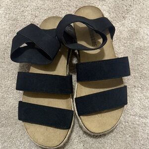 Black Espadrille Sandals new never worn